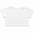 White crop top half sleeves