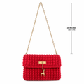 red sling bag