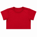Red crop top half sleeves