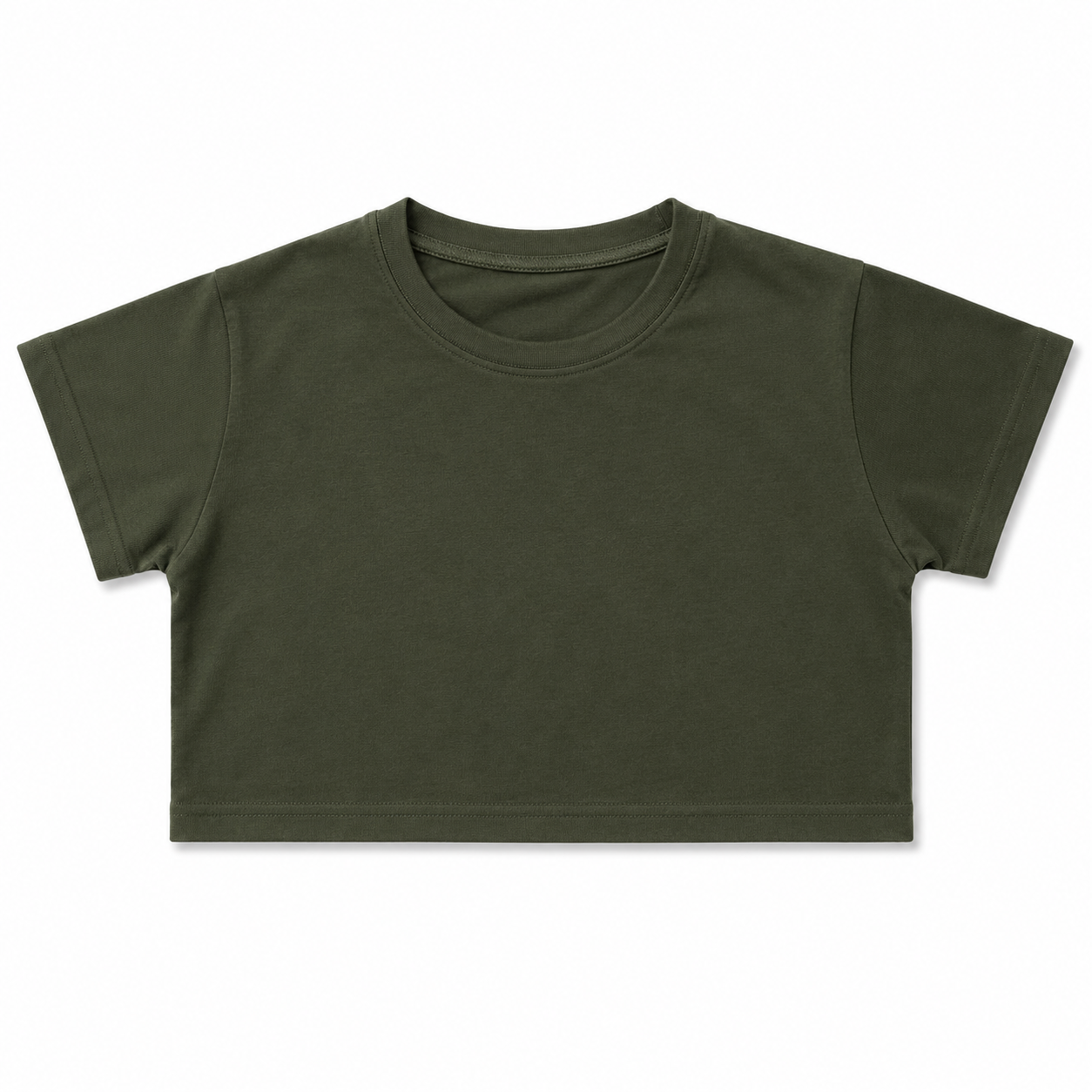Green crop top half slaves