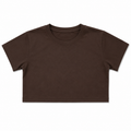 Brown crop top half sleeves