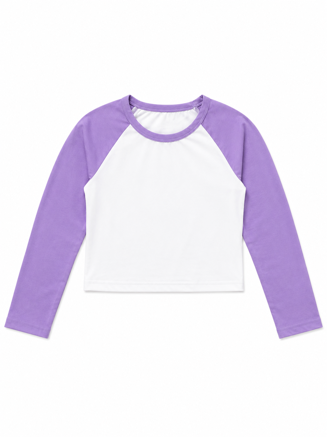 Purple crop top full sleeves